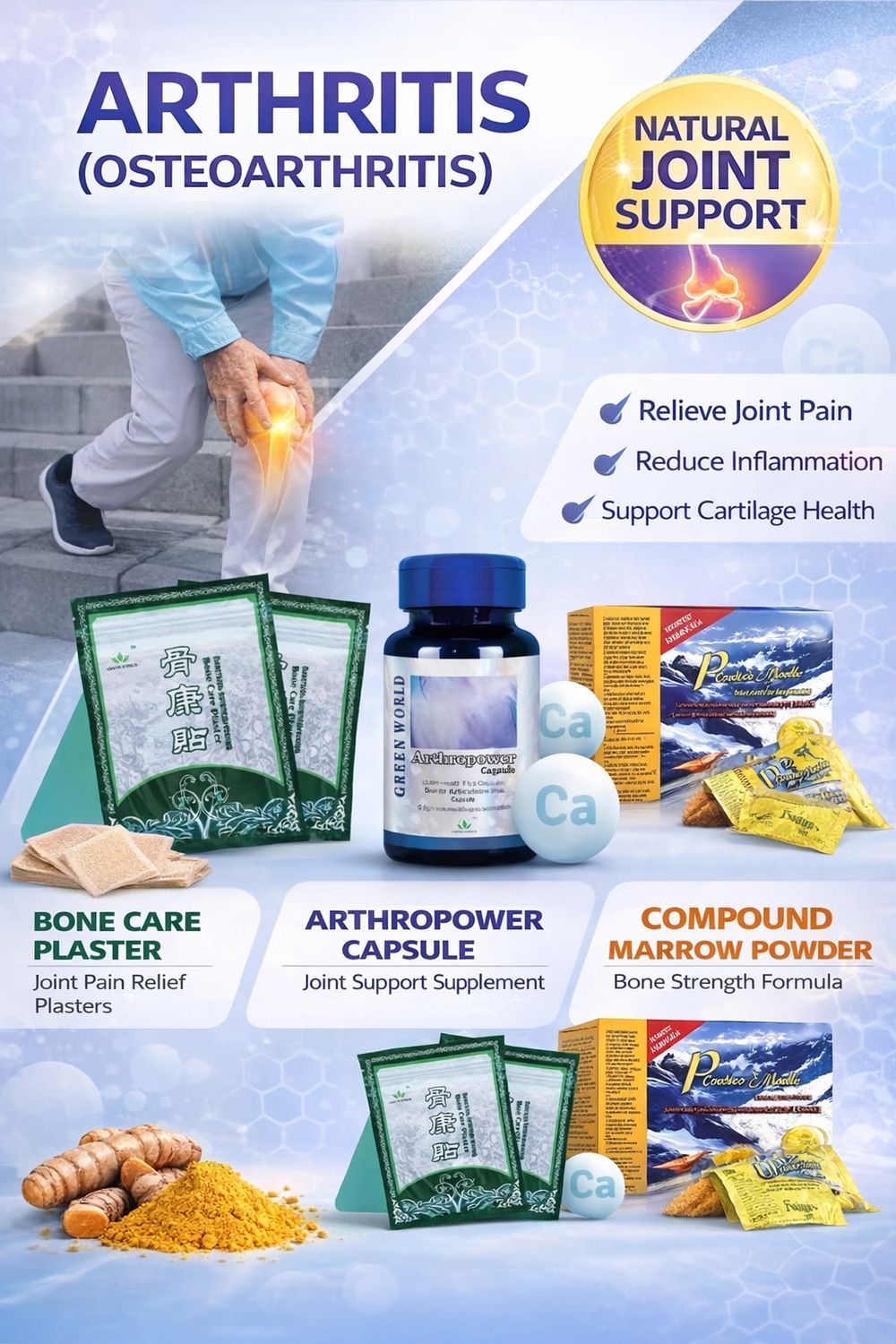Osteoarthritis natural support supplements