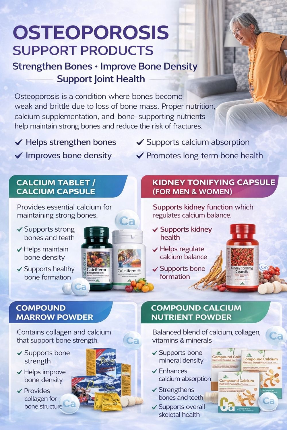 OSTEOPOROSIS SUPPORT PRODUCTS