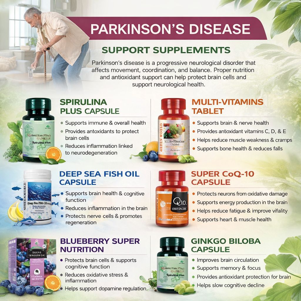 Parkinson’s Disease Support Supplements