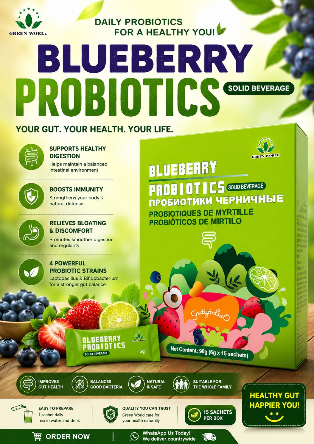 Probiotics powder(15 satchets..16 g each)