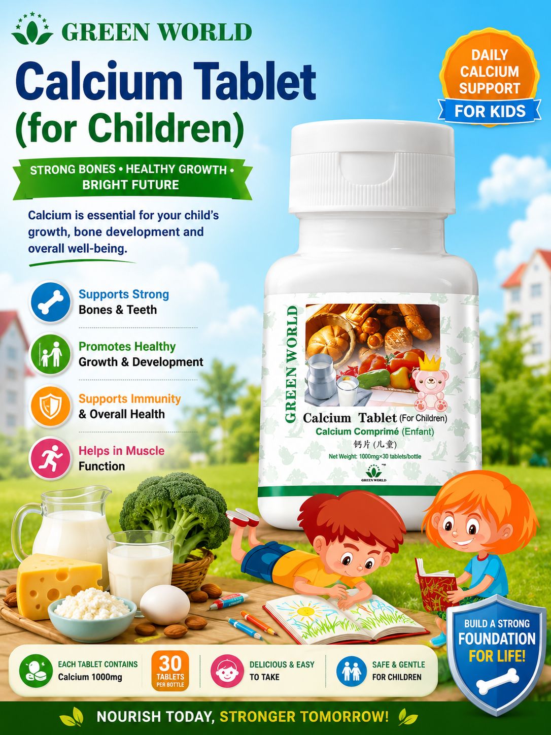 Calcium tablets chewable(30 tabs..1000 mg)