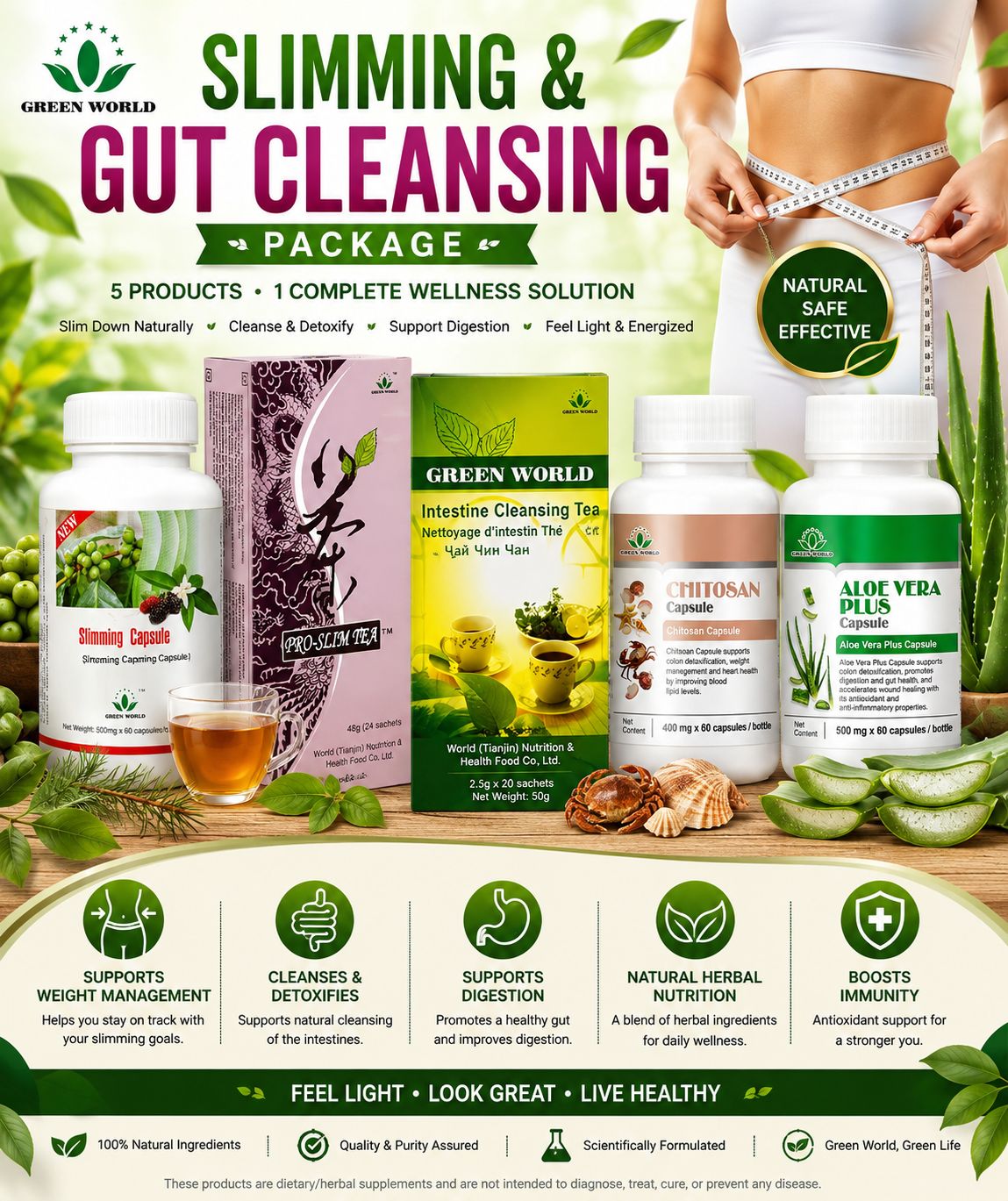 🌿 Slimming &amp; Gut Cleansing Package-1month