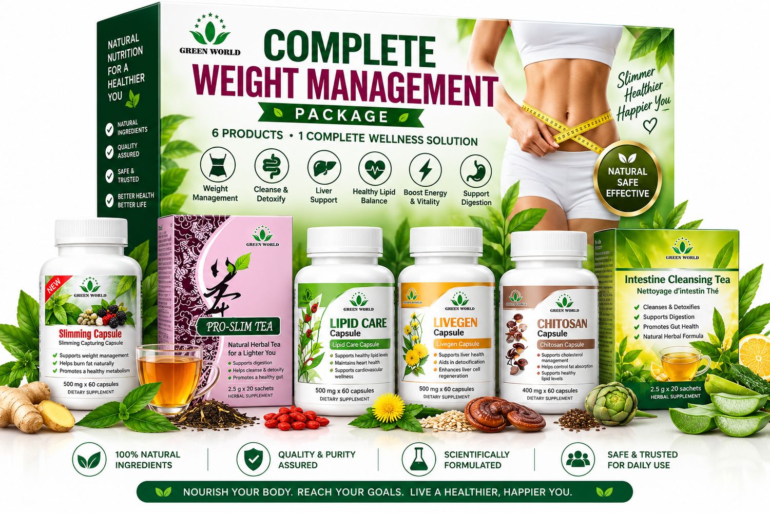 🔥 Complete Weight Management Package-1 month pack