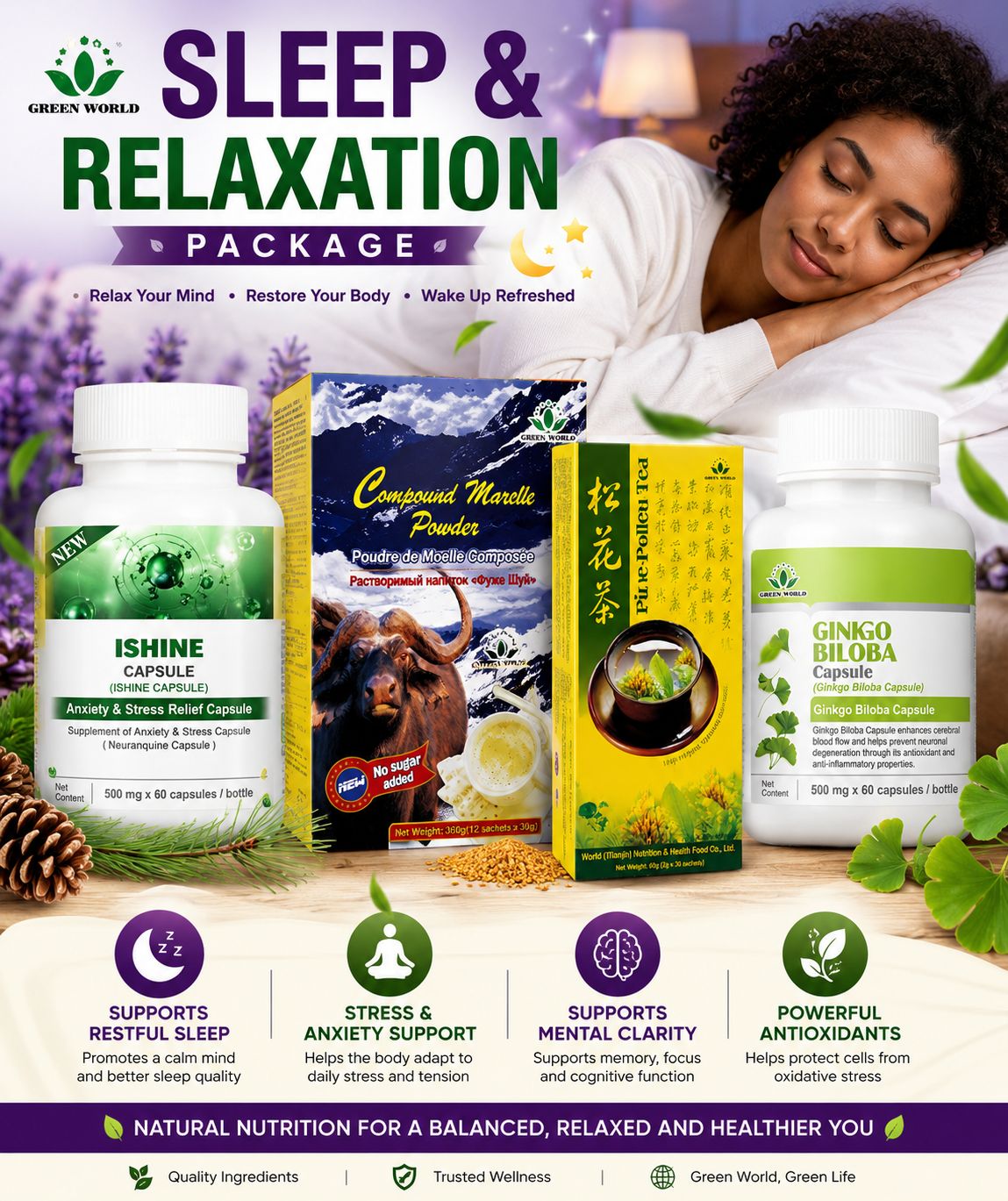 😴 Sleep &amp; Relaxation Package (1 month package)