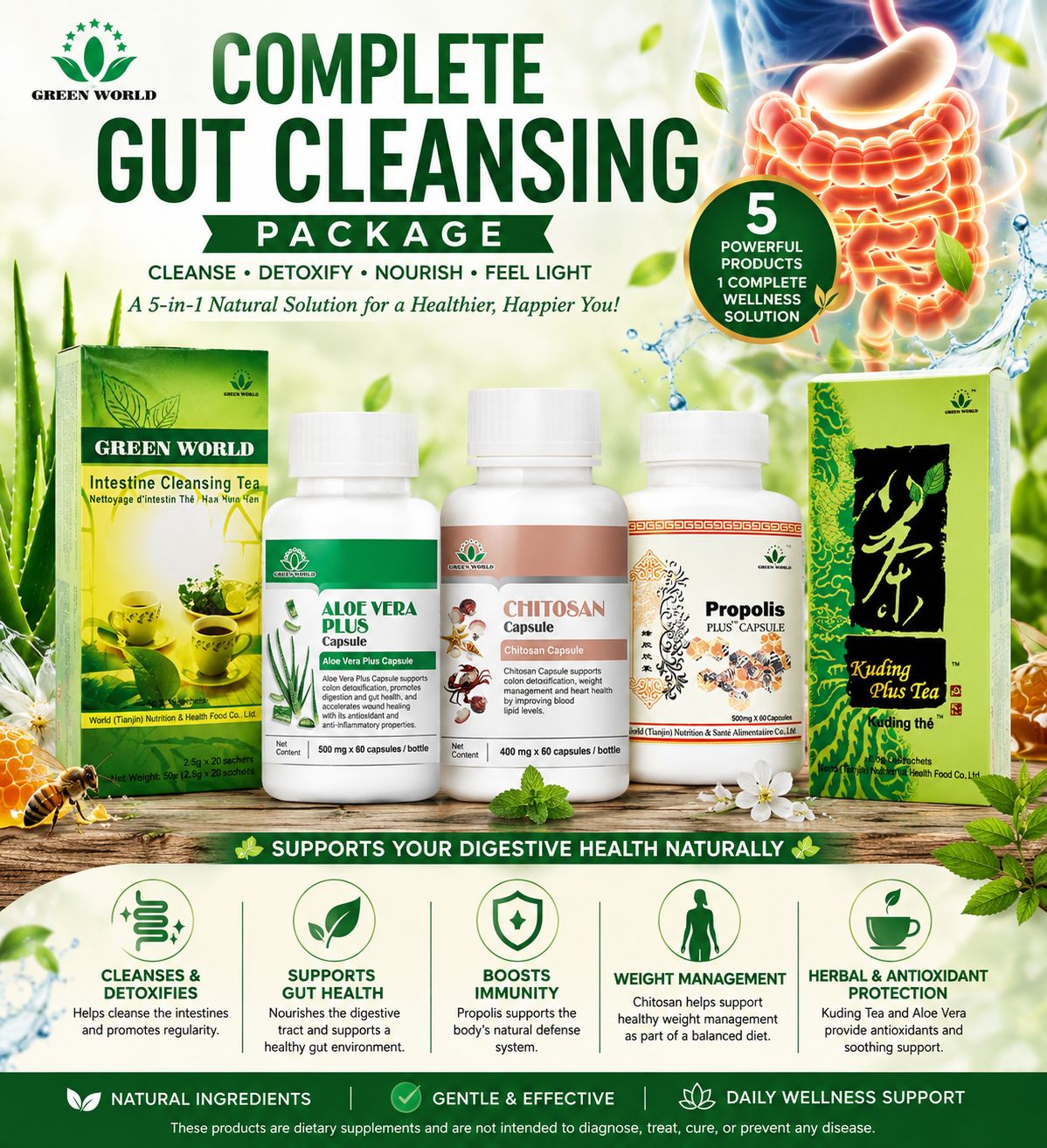 🧹 Complete Gut Cleansing Package-1 month