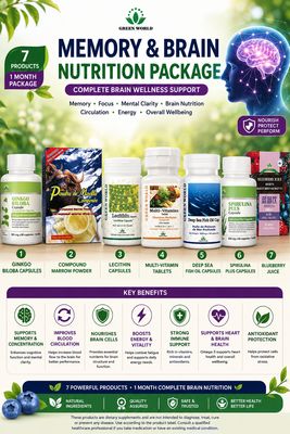 Complete brain and memory wellness support..1 month pack