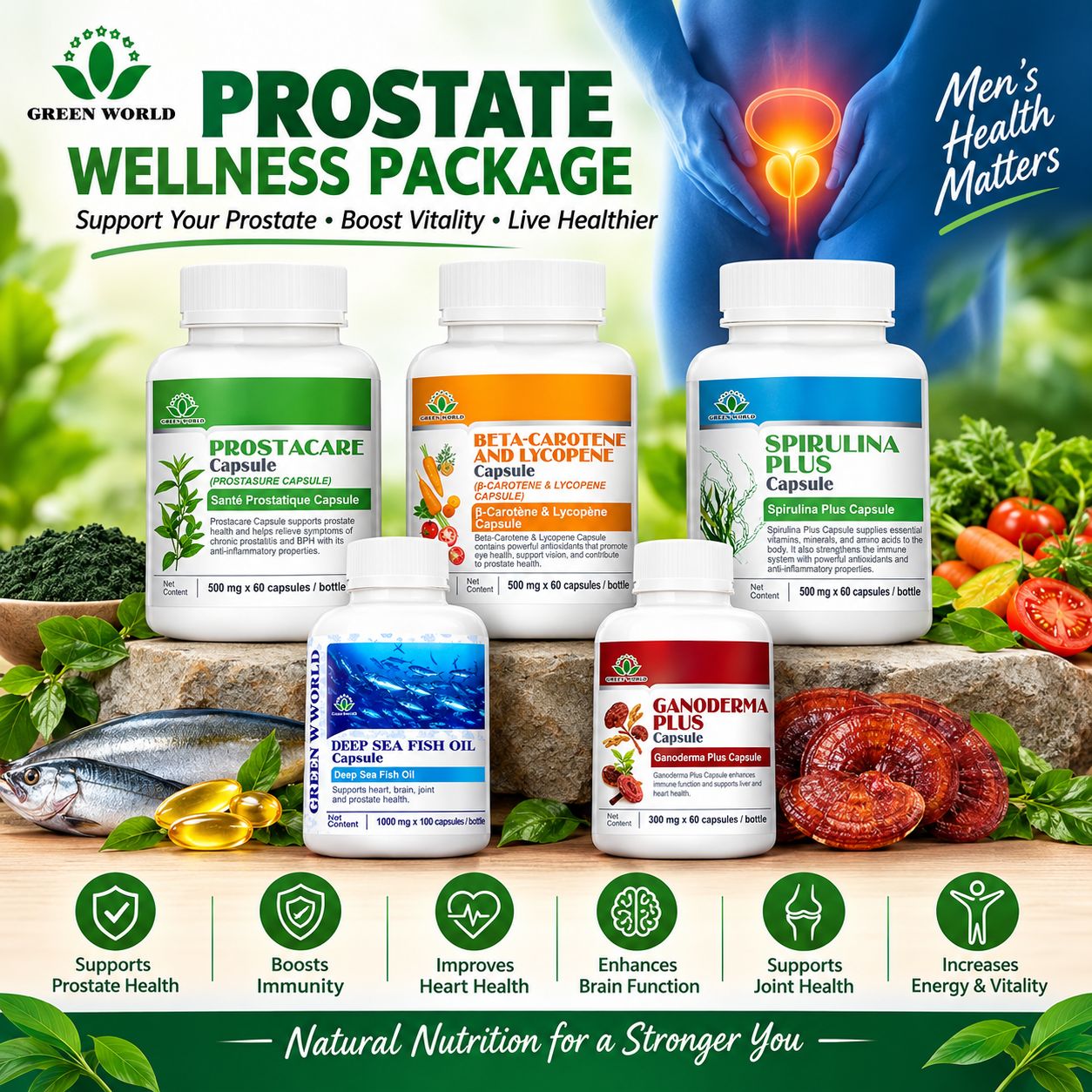 🔥 Prostate Wellness Package (1 month pack)