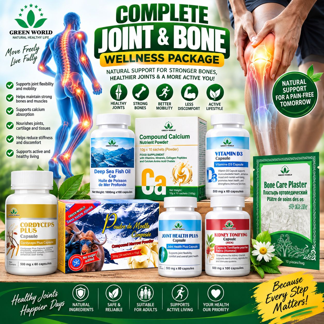 🦴 COMPLETE JOINT &amp; BONE WELLNESS PACKAGE-1month pack