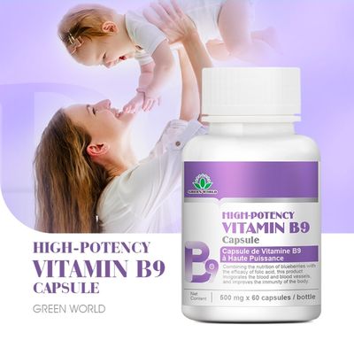 Vitamin b9(follic acid)(500 mg × 60 caps)