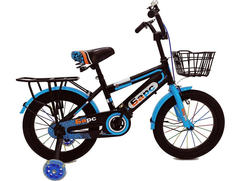 Велосипед Барс 16 2020 черный-голубой