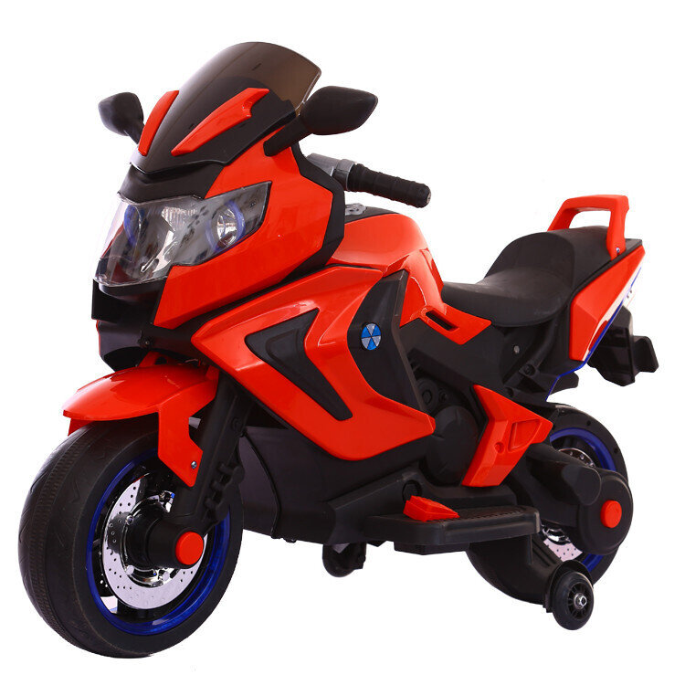 Электромотоцикл детский Kawasaki, красный