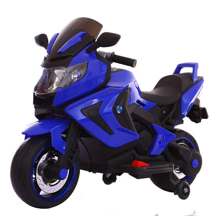 Электромотоцикл детский Kawasaki, синий