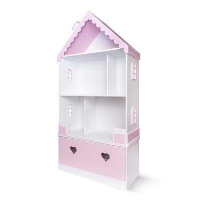 Кукольный домик Луиза (белый-розовый)