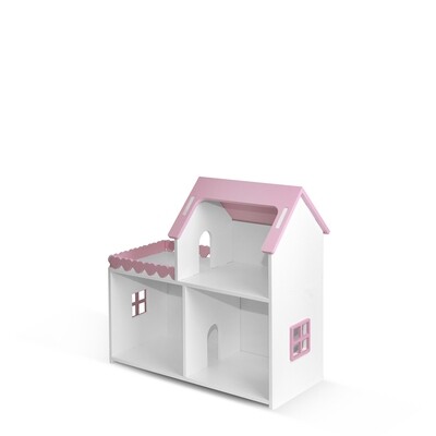 Кукольный дом "Мини" (Бело-розовый)