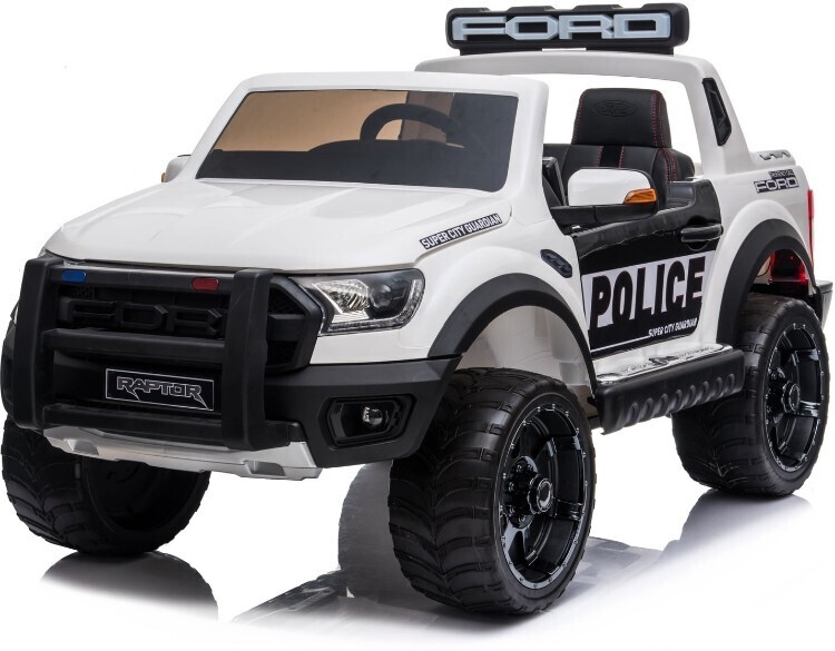 Детский электромобиль Ford Raptor Ranger Police F150R White белый