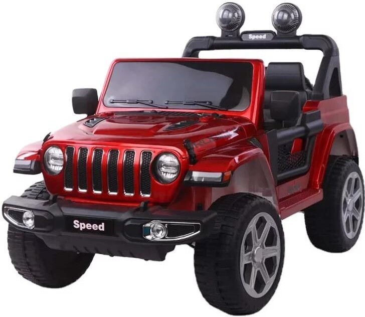 Детский электромобиль Jeep Wrangler Rubicon 4WD бордовый