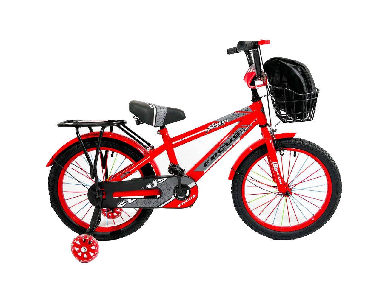 Детский велосипед Focus 18D красный