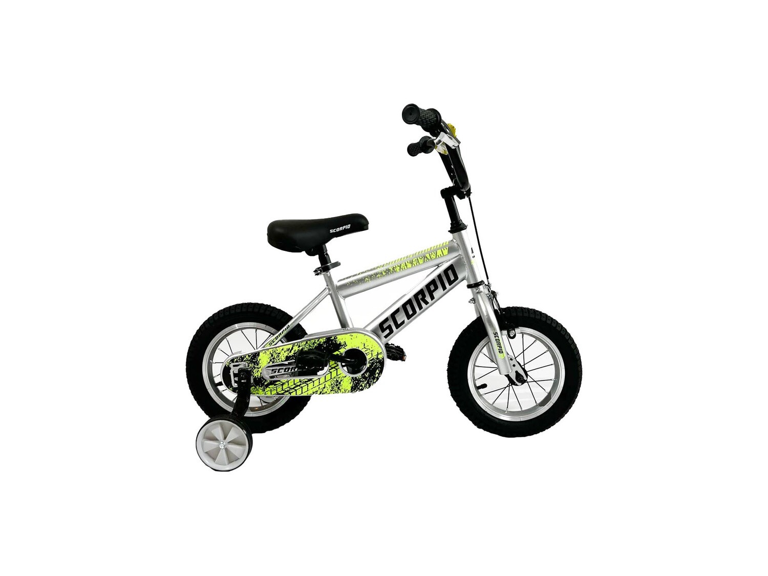 Двухколесный детский велосипед Scorpio 12D серый
