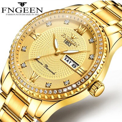Rolexable waterproof men&#39;s quartz watch