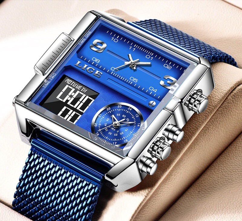 Men Top Luxury Brand LIGE Sports Watches