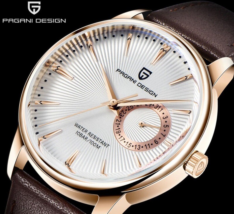 Top Brand Luxury Waterproof PAGANI DESIGN Men Quartz Watch