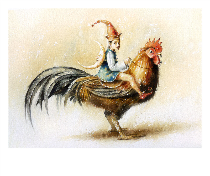 EL JINETE DEL GALLO MÁGICO