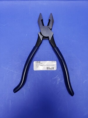 KLEIN TOOLS D213-9ST IRONWORKER'S PLIERS HIGH LEVERAGE  8-Inch WITH BLUE HANDLES