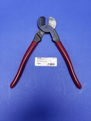 KLEIN TOOLS 63225 HIGH LEVERAGE CABLE CUTTER  8-Inch WITH RED HANDLES 9.07