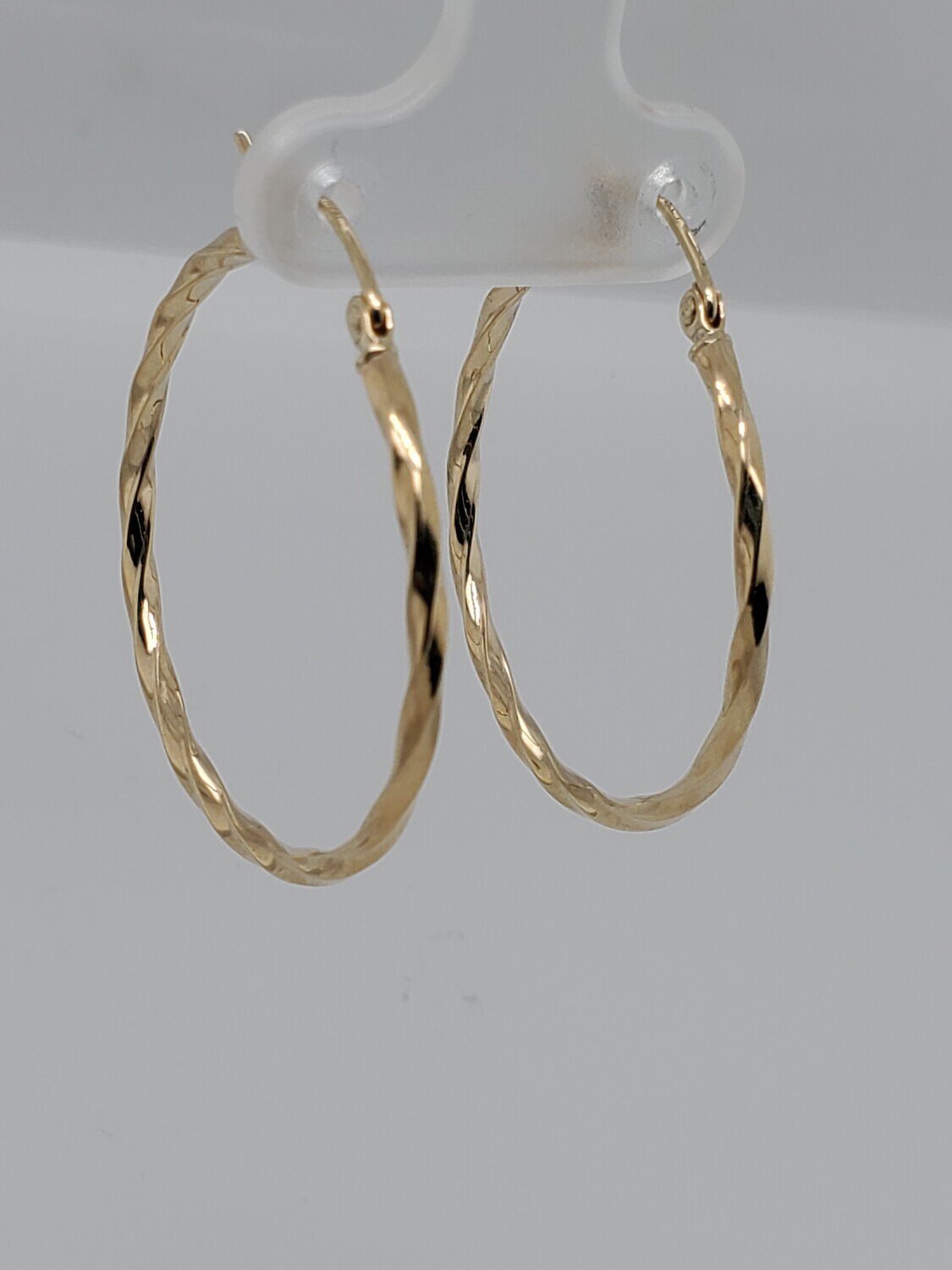 BRAND NEW!! 10KT TWISTED HOOP EARRINGS  INVENTORY # I-18345 75TH AVE