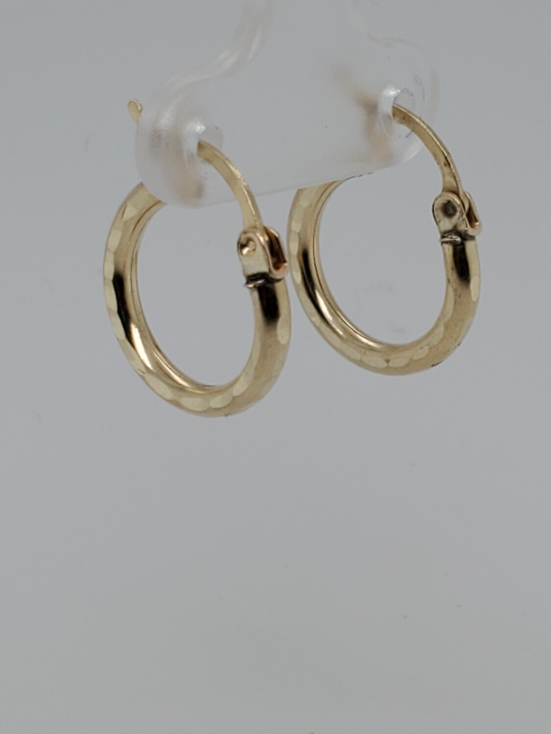 BRAND NEW!! 14KT SMALL HOLLOW HOOPS INVENTORY # I-18312 75TH AVE