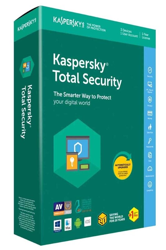 Kaspersky Total Security 2021 - 1 Device 1 Year Kaspersky GLOBAL