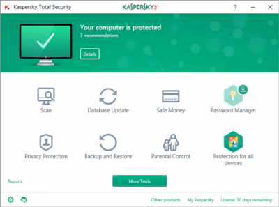 Kaspersky Total Security 2021 - 1 Device 1 Year Kaspersky GLOBAL