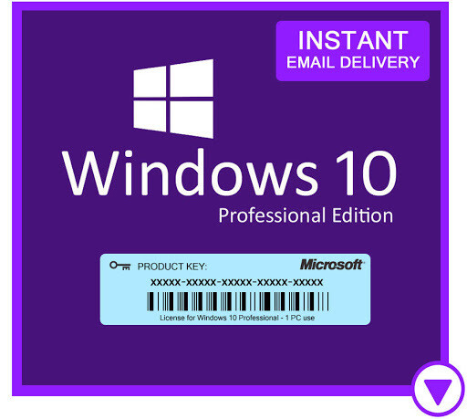 Microsoft Windows 10 Pro 32 bit and 64 bit - Microsoft Licence Key GLOBAL