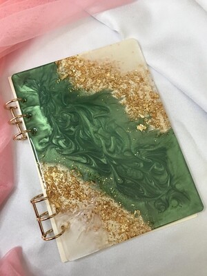 Emerald Green & Gold Notebook - 100pages