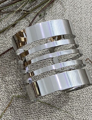 Silver Lines Cuff Bracelet