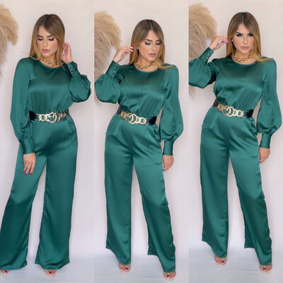Forest Green Classic Jumpsuit
