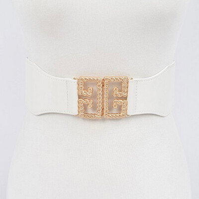 White Gold Spandex Belt (One Size)