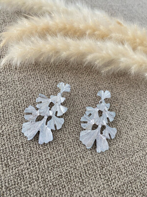 Silver Petals Earrings