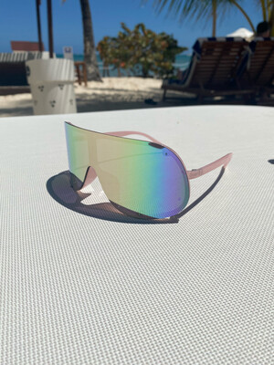 Pink Visor Sunglasses