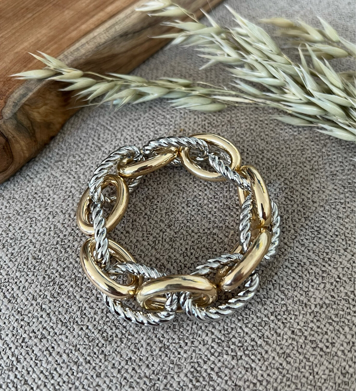 Gold Silver Chain Bracelet