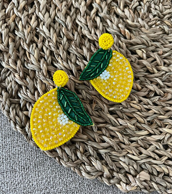 Lemon Squeeze Sequins Earrings