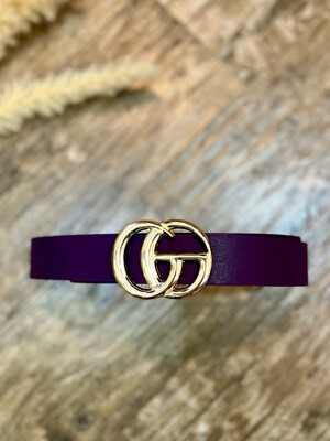 Grape Purple GG Belt