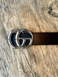 Black Silver GG Belt