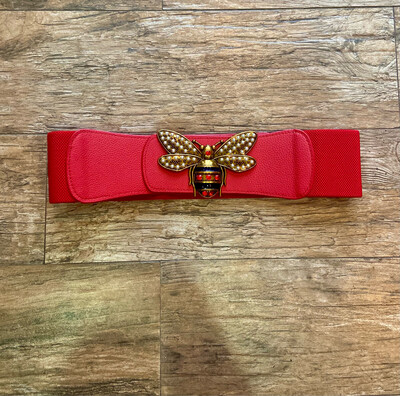 Red Bee Spandex Belt (One Size)