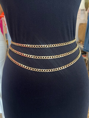 Gold Layers Chain Belts