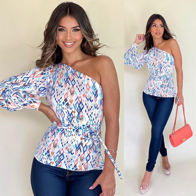 One Shoulder Blouse By Pía