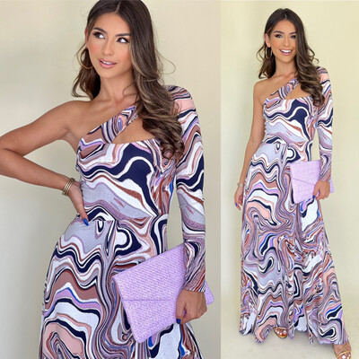 Cut Out Swirl Sensation Maxi Dress By Pía