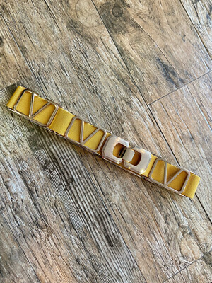 Mustard Valentino Inspired Spandex Belt
