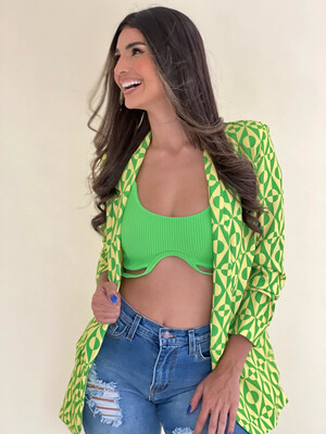 Green Crop Top One Size)