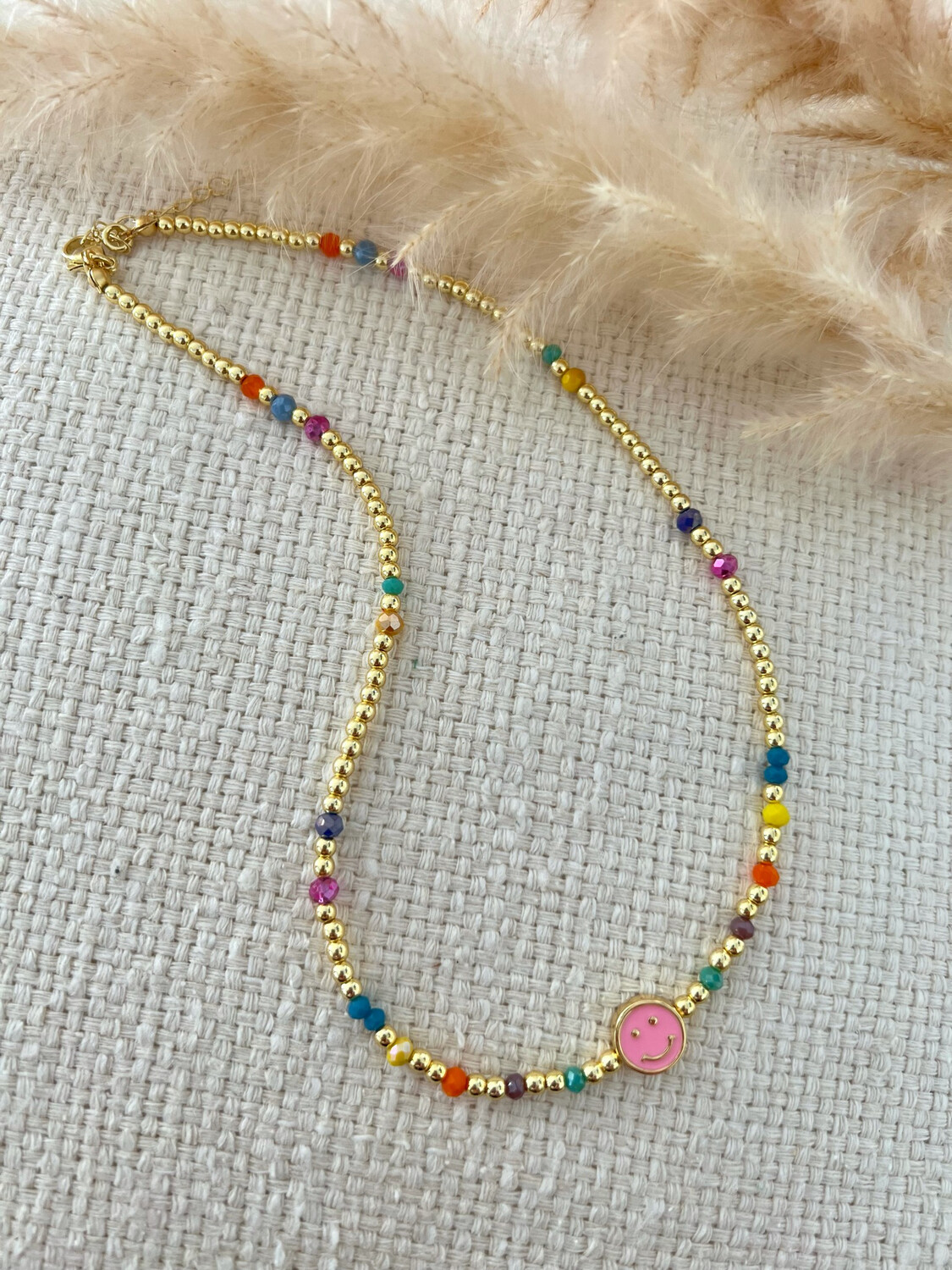 Happy Multicolor Beads Necklace 